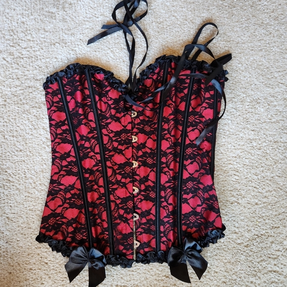 Nwot Womens Lingerie Bustier Lace up Corset Small - Picture 3 of 5